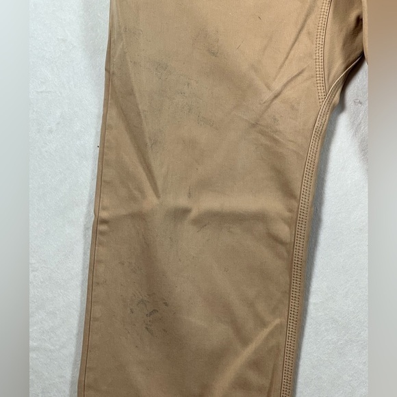 Distressed Mountain Khakis 36W 34L Slim Tailored British Khaki Performance Pants - Picture 5 of 15